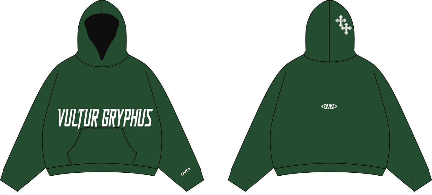 HOODIE VULTUR GRYPHUS "CONGUILLIO GREEN"