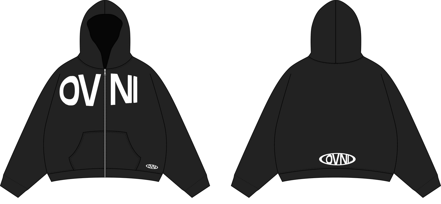 HOODIE ZIP BIG OVNI LOGO