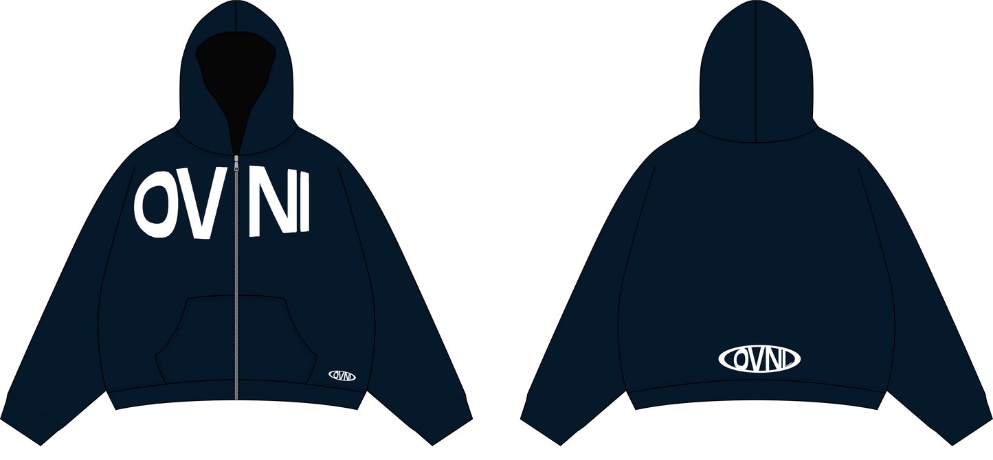 HOODIE ZIP BIG OVNI LOGO