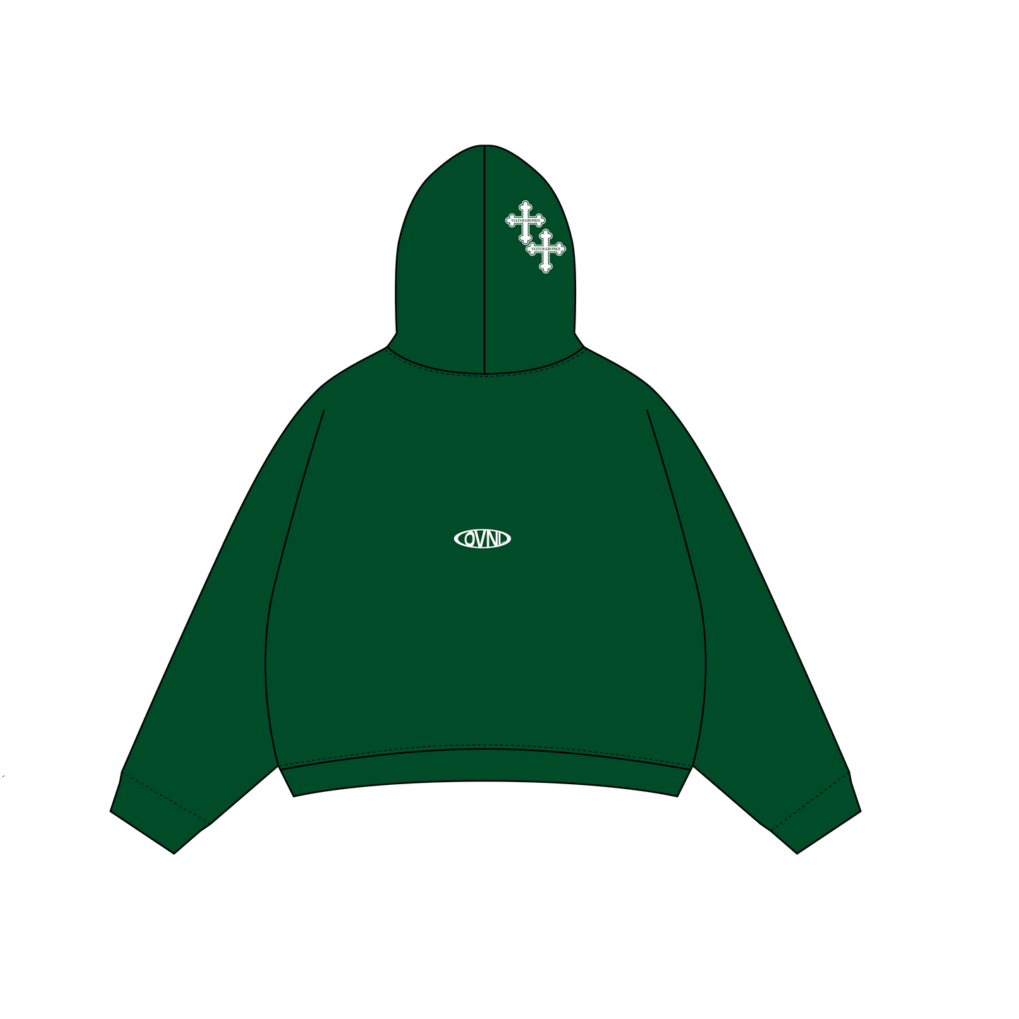 HOODIE VULTUR GRYPHUS "CONGUILLIO GREEN"