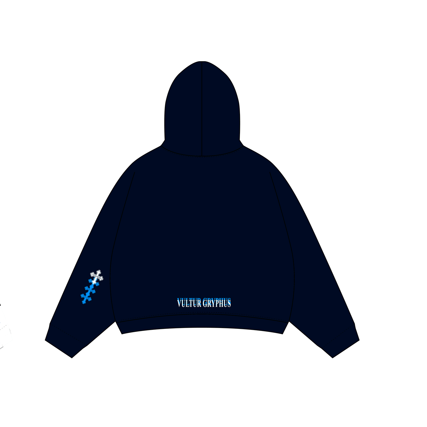 ZIP HOODIE VULTUR GRYPHUS "HOLOGRAM CROSS"
